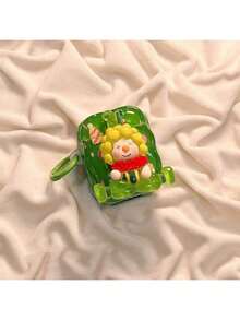 3D Cute Clown Couple Compatible AirPods 1/2 Protective Case, AirPods 4th Gen Apple Earphone Cover, Wireless Bluetooth Earphone Shell Compatible With Airpods Pro 2, Soft Silicone Anti-Drop Case For Women, New Gen3 - Multicolor - View 5