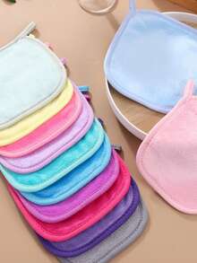 Conjunto de 7/5/3/1 Toalhas Pequenas de Flanela Absorventes, Panos Removedores de Maquiagem com Alças para Pendurar, Cuidado Suave com a Pele, Produtos Reutilizáveis para Remoção de Maquiagem, Macias para o Rosto, Adequadas para Uso Doméstico e Profissional.