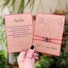 Beaded Bracelets - 紅色 - 查看 4