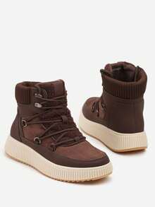 Soft Cozy Winter Boots For Women - Casual - Brown - View 6