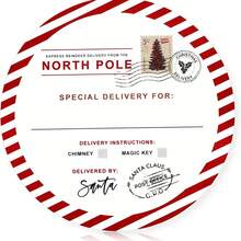 60pcs Arctic Christmas Stickers From Santa, 2-Inch Self-Adhesive Christmas Gift Labels, Round Christmas Wrapping Paper Labels For Christmas Party, Holiday Cards, Envelopes, Boxes (Cute) - View 1