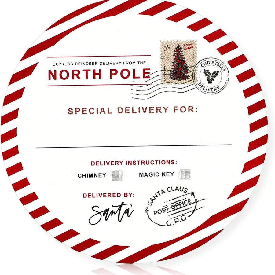 60pcs Arctic Christmas Stickers From Santa, 2-Inch Self-Adhesive Christmas Gift Labels, Round Christmas Wrapping Paper Labels For Christmas Party, Holiday Cards, Envelopes, Boxes (Cute) - View 1