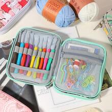 81pcs/Set Crochet Hook Kit, Includes Ergonomic Handle Hooks, Colorful Metal Needles, Fabric Storage Bag And Abundant Accessories, Crochet Organizer Bag, Suitable For DIY Knitting - Ideal For Beginners And Enthusiasts, Perfect Gift - Multicolor - View 6