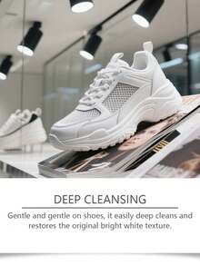 1 pieza Limpiador de zapatos Jakehoe, Agente de limpieza en seco para zapatos blancos, Agente de limpieza de superficie portátil para eliminar el amarillamiento, la suciedad y la oxidación, Limpiador de zapatos, Limpiador de zapatos deportivos blancos, Limpiador de espuma sin agua para zapatos deportivos, Limpiador de zapatos blancos, botas, lona, PU, tela, etc. Juego de limpieza de zapatos