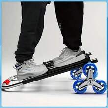 330 LB Heavy Duty Folding Trolley, Trolley Heavy Duty With Rope, Ergonomic Handle And 360° Rotary Wheel(6 Wheels), 28mm Diameter, Telescopic, For Stairs Use | For Weight Lifting, Material Transportation, Sturdy Construction - màu đen - Xem 6
