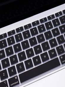 1 件黑色键盘保护膜，适用于 MacBook ISO 布局（欧洲版），电子产品，办公用品，电脑配件，屏幕保护膜