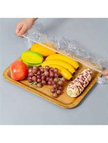 20/50pcs Clear Plastic Food Cover For Trays: Suitable For A+B Size Trays With Dimensions Less Than 70cm/27.6in Back To School - Multicolor - View 3
