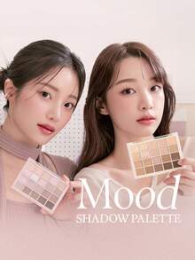 Dasique 20-Color Eyeshadow Palette, Long-Lasting Pigmentation, Easy To Apply, Smooth Blendable Formula, Cruelty-Free, Vegan, Holiday Essential, Rose Girl's Best Color Charm, Christmas Gift, Fashion Brand, Back To School Must-Have - #02 Cool Basic - 查看 10