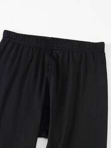 2pcs Women Thermal Underwear Set, Round Neck Top + Pants, Tight Fit Base Layer For Autumn/Winter