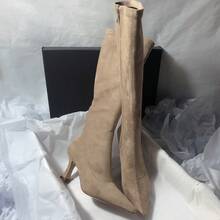 Women Over-The-Knee Boots - Brown - View 2