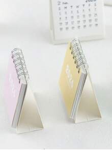 1 pieza Calendario de escritorio 2026, calendario de escritorio simple y fresco, calendario de escritorio mini de dibujos animados - Una pieza - Ver 6