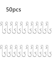 50pcs Colorful Small Hooks Christmas Decorations, Metal Small Hanging Accessories, Christmas S-Hooks Home Decor Room Decor Winter Christmas Decorations Home Christmas Gifts Christmas Decor