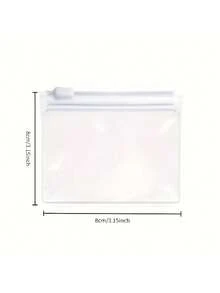 10/20/50 piezas Bolsas de cremallera de plástico transparente, adecuadas para señuelos, ganchos de cabeza de plomo, accesorios, cuentas, piezas pequeñas, anillos, pendientes, collares, manualidades y artículos pequeños - Bolsas de almacenamiento autosellantes multifuncionales, perfectas para viajes, organizador de almacenamiento de medicamentos, caja de almacenamiento de medicamentos, organizador de pastillero, caja de joyas/joyería, caja de regalo, organizador de pendientes. Navidad