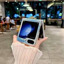 1 pieza Funda plegable magnética para teléfono de mujer, diseño degradado lindo compatible con Galaxy Z Flip7, ligera, delgada, resistente a golpes y caídas, cubierta protectora para smartphone adecuada para Samsung Galaxy Z Flip6, Z Flip5, Moto Razr 60/Razr 60 Ultra/Razr 50/Razr 50 Ultra, excelente para regalos de cumpleaños, graduación y vuelta al colegio - Multicolor - Ver 12