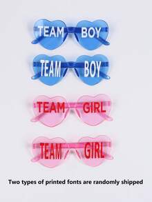 8/12 件婴儿洗澡性别揭示眼镜蓝色和粉色太阳镜无框女孩队和男孩队装饰性别揭示派对 - 彩色 - 查看 10