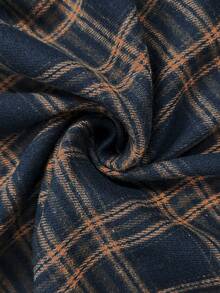 情人节春夏新款复古格纹半身裙，棕色高腰A字裙，中长款森林风百搭半身裙，修身显瘦，遮臀效果极佳。采用复古格纹设计，透气亲肤，不易变形。适合工作和日常穿着，是提升春夏衣橱格调的百搭单品。 - 深藍色 - 查看 6