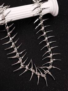 1 chiếc vòng cổ hợp kim hình xương Punk thời trang độc đáo, thích hợp cho lễ hội, tiệc tùng, đeo hàng ngày, phong cách đường phố - Nhiều màu - Xem 7