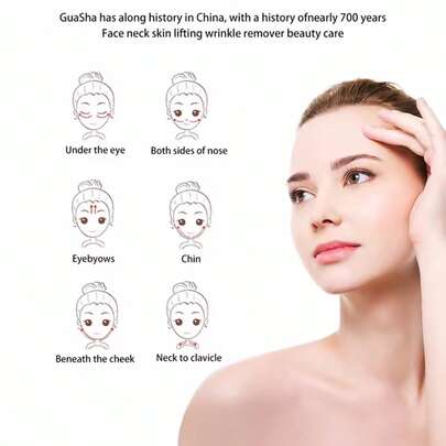 천연석 GuaSha 옥 페이셜 뷰티 스크래핑 마사지 도구 탄력있는 스킨 케어 페이스 Gua Sha SPA 물리 치료 Gue Che 롤러