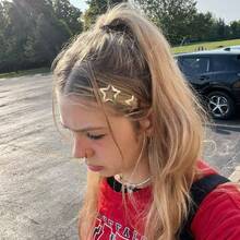 20 Pieces Of Hot Girl Star Hair Clips Ins Metal Sweet Cool Clips Five-Pointed Star Hair Clips All-Match Bb Clips - 銀色 - 查看 1