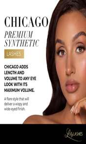 Lilly Lashes Premium Synthetic Lashes Houston, Fake Eyelashes Natural Look, Bold Full Bodied Natural Look, False Lashes, Vegan Strip Lash, Reusable Up To 10 Wears, 15mm - ColorD - 查看 2