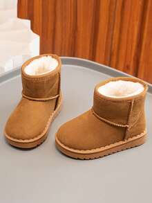 1 Pair Kids Snow Boots, Children's Boots, Infant Boots, 2025 New Winter Season, Boys & Girls, Warm Thermal Lining, Thick & Padded