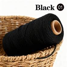 Rollo de 300M de cuerda de algodón blanco de 2mm - Cuerda artesanal resistente a granel para costura DIY, macramé, decoración de bodas y cumpleaños - Multicolor - Ver 16