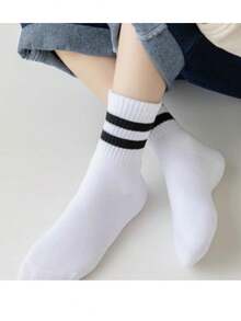 Women Crew Socks - White - View 4