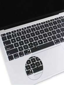 1 件黑色键盘保护膜，适用于 MacBook ISO 布局（欧洲版），电子产品，办公用品，电脑配件，屏幕保护膜