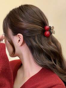 2 chiếc kẹp tóc nhỏ màu đỏ anh đào dành cho nữ, kẹp tóc mái, kẹp tóc lệch bên, kẹp tóc đuôi ngựa cao, phụ kiện tóc kẹp thời trang, kẹp tóc mùa đông, kẹp tóc mùa hè, kẹp tóc đi biển, kẹp tóc đi nghỉ mát. - Nhiều màu - Xem 3
