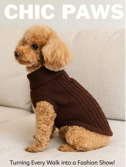 1 Pezzo, Autunno E Inverno, Nuovo Stile, Abbigliamento Per Animali Domestici, Cane, Serie Di Ciambelle Fritte, Teddy, Maglione, Tipo Cucciolo, Caldo, Maglione Carino, Moda, Autunno E Inverno, Abbigliamento Per Animali Domestici, Tinta Unita, Ciambelle Fritte, Maglia, Comodo