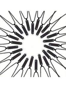 Mặt dây chuyền chữ cái bằng thép không gỉ 26 chiếc, thời trang tối giản cá nhân hóa theo phong cách Hip-Hop đa năng theo phong cách đường phố Âu Mỹ dành cho nam - vòng cổ - Xem 3