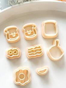 1/2/8pcs Food Shaped Clay Cutters, Suitable For Jewelry Making, Polymer Clay Baking Cutters, Egg Shaped Clay Tools, Jewelry Making Set - Clay Cutter - View 6