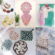 Rollo de 300M de cuerda de algodón blanco de 2mm - Cuerda artesanal resistente a granel para costura DIY, macramé, decoración de bodas y cumpleaños - Multicolor - Ver 12