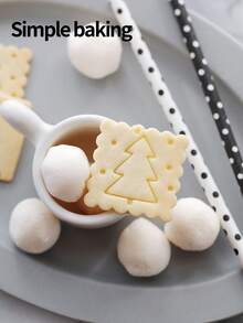 مجموعة من قطعتين من قوالب قطع بسكويت عيد الميلاد الرجعية، قالب بسكويت للأم والطفل، قالب بسكويت مربع، ديكور عيد الميلاد، قالب تزيين الكيك، أداة صنع الحلويات