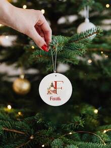 Đồ trang trí Giáng sinh theo yêu cầu với tên, Đồ trang trí cây thông Noel cá nhân hóa, Quà tặng Giáng sinh tùy chỉnh, Đồ trang trí chữ cái tùy chỉnh, Đồ trang trí Giáng sinh, Giáng sinh, Đồ thủ công Giáng sinh cho trẻ em, Mẫu người tuyết Giáng sinh, Gốm sứ, Acrylic, Gỗ, Sân vườn, Trang trí phòng, Bé trai, Bé gái, Mẹ, Trẻ em, Gia đình, Vật dụng quà tặng Giáng sinh - Phong cách B - Xem 5