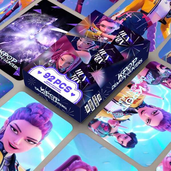 KPOP D-Emon H-Unters & H-UNTR/X * S-AjaBoys Mini Photocards - HD Collectible Cards | Featuring Rumi, Mira, Zoey, Jinu | Voice Actors Included | Perfect Gift For Fans & Collectors, KPOP Movie Merchandise, Kpop Photocard, Mini Stickers, Double-Sided LOMO Cards, Decorative Gift Cards