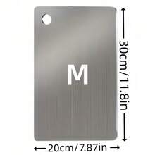 1 件优质钛合金切菜板 - 双面设计，不锈钢，适用于厨房和餐厅，厨房切菜板，日本双面医用级钛切割垫 - 高级卫生且耐用