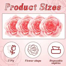 20 Stücke/40 Stücke/60 Stücke/Set, Blumen Seidenpapier - 2-lagiges blumenförmiges Seidenpapier für Hochzeit, Brautparty, Geburtstag, Jahrestag, Weihnachten, Ostern, Thanksgiving, Valentinstag - Cocktail- und Mittagessen Partyartikel