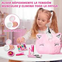 Maquillaje para Niñas-11 pcs, Kit De Maquillaje De Simulación No Tóxico, Set de Maquillaje para Niñas, Juego de Cosméticos de Juguete, Regalos para Niñas, Apto para Niños - 1 - Ver 9