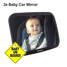 RAVIAN Baby Car Mirror For Back Seat Safest Newborn Essentials With Rear View, Shatterproof, Adjustable To See Rear Facing For Infants, Kids And Pets - A - View 9