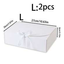 10 Stück/5 Stück/2 Stück - Weiße/Schwarze/Rosa/Braune Geschenkboxen mit Deckeln und Schleifen, geeignet für Brautjungfern-Einladungen, Hochzeiten, Geburtstaggeschenke, Baby-Duschen, Partys, Valentinstag-Geschenke, Verpackung, Geburtstage, DIY, Kosmetikaufbewahrung, Abschlussgeschenke, Hochzeitsfeier-Dekoration - Weiss - Übersicht 14