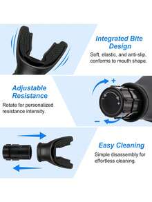 1pc Portable Lung Capacity Resistance Breathing Trainer, Adjustable Muscle Respiratory Training Device, Multi-Color, Beach Essential, Beach Accessory, Compact Breathing Trainer