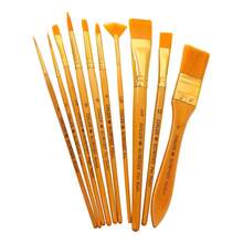 Daler Rowney juego de pinceles con Estuche para lápices con Cierre de Cremallera 11 piezas - Naranja - Ver 3