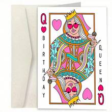 Funny Birthday Cards, Queen Of Hearts Birthday Cards, Stylish Birthday Cards With Envelopes For Mom, Girlfriend, Sister, Daughter, Unusual Things, Cute Aesthetic Items - Multicolor - View 14