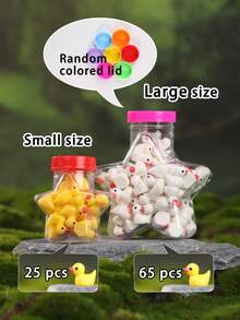 Star Shaped Resin Animal Ducklings, Miniature Animal Gadgets, Suitable For Indoor And Outdoor Tabletop Decorations, Fairy Garden Accessories, And Miniature Figurine Decorations. They Are Perfect As Holiday Gifts For Halloween And Christmas Stocking Fillers