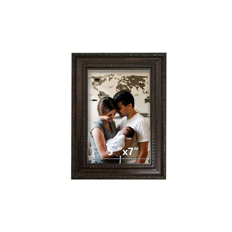 1pc/4pcs Vintage Textured Gallery Photo Frames, 3.5x5", 4x6", 5x7", 6x8", 8x10" Size Options, Suitable For Tabletop Display Or Wall Decor, Great For Display Cabinet, Fireplace, Nightstand, Entryway, Living Room (Photo Paper Included Randomly) - Brown - View 11