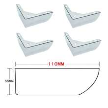 4 件耐用重型承重家具腿、金属柜腿、沙发腿、L 形简易家具腿、床头柜腿、电视柜脚、用于 DIY 家具五金支撑腿/替换腿