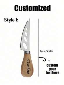 Custom Stainless Steel Butter Knife Spreader, Personalized Stainless Steel Butter Spatula,Wooden Handled Butter, Cheese Spreader Knives, Jam, Frosting, Cream Spatula Kitchen Essentials, Natural Log Style, Family Dining, Party Use, Afternoon Tea Use, Kitchen Use, Kitchen Supplies, High-End Restaurants Supplies, Dishwasher Friendly Back To School,Highly Attractive Kitchen Gift For Mothers, Chefs, And Food Lovers - Multicolor - View 5