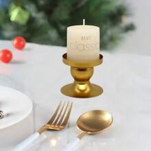 1 buc Suport rotund pentru lumânări din fier, Suport rotund minimalist nordic pentru lumânări din fier, Bază pentru lumânări și aromaterapie, Decor de casă pentru cină la lumina lumânărilor, Decorațiune de ziua de naștere pentru petrecere de Crăciun de Anul Nou, Decor de suport pentru lumânări pentru casă