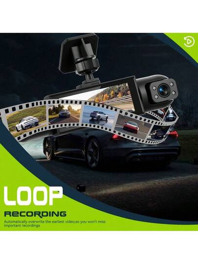 360° Dash Cam Cars, Channle, Front 1080P HD Rear/Left/Right 720P 3.16" IPS Display, Night Vision, Loop Recording, 24H Parking Monitor (G Sensor/Motion Detection), Optional 32GB Memory Card., Vehicle Security Camera, Car Compact Moderne Cam, Construction, Highquality Gsensor Owners, Commuters, Rear Wireles view 9